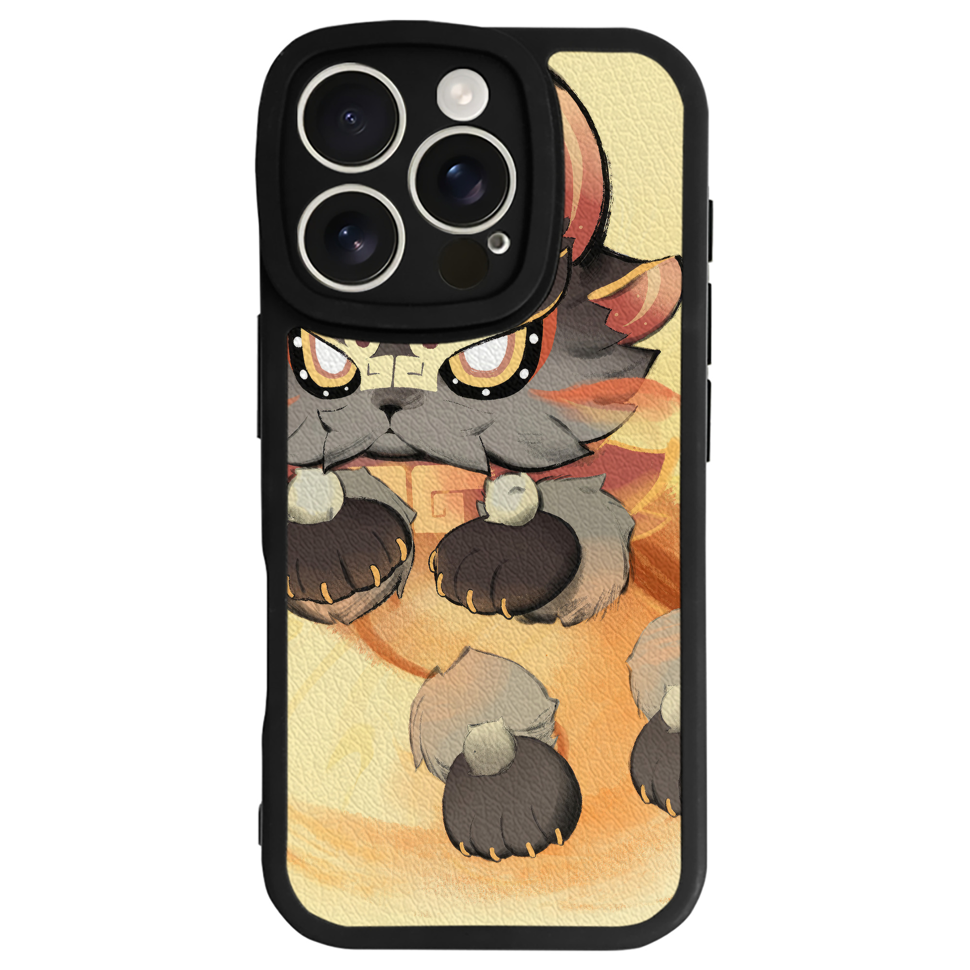 げんし神 genshin 【iPhone 16シリーズ対応】シリコンスマホケース（レザー調） 材質：シリコン